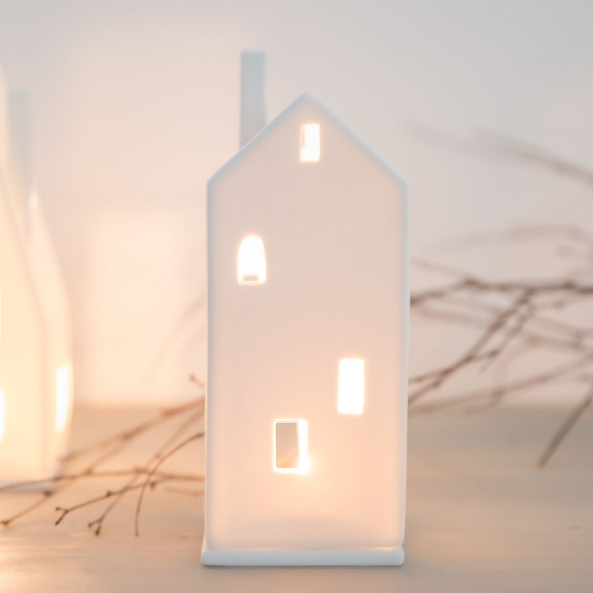 Räder Lighthouse Rectangle Door Porcelain Tealight House – Medium – image 2