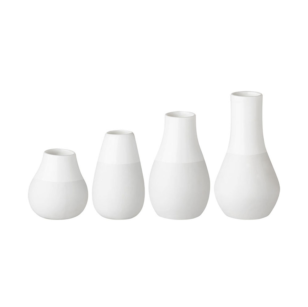 Räder Mini Porcelain Vases, Set of 4 – White (4.5–8cm) – image 2