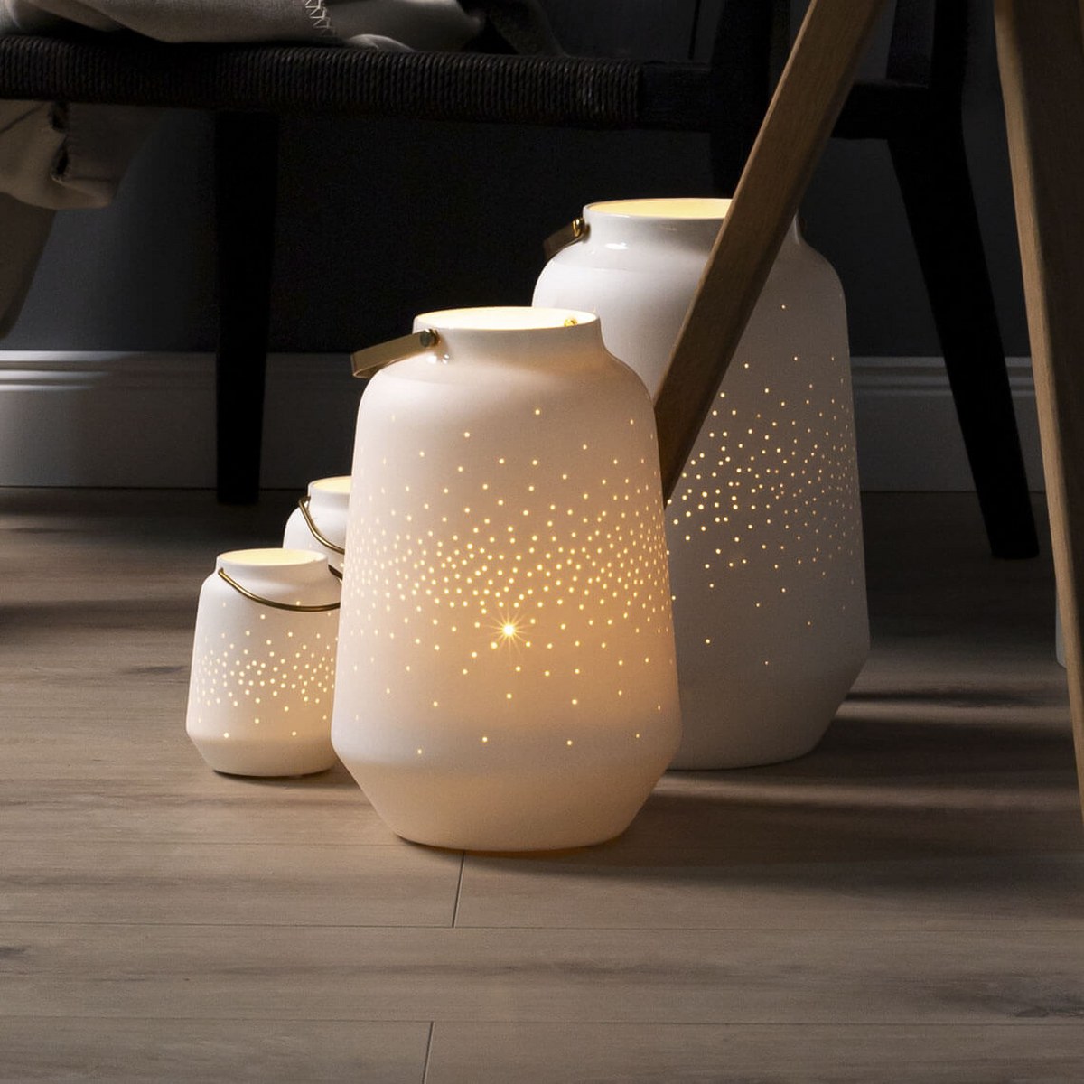 Räder Pinhole Porcelain Lantern – Large – image 2