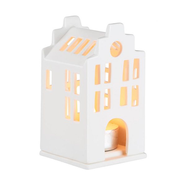 Räder Lighthouse Mini Townhouse Porcelain Tealight Holder