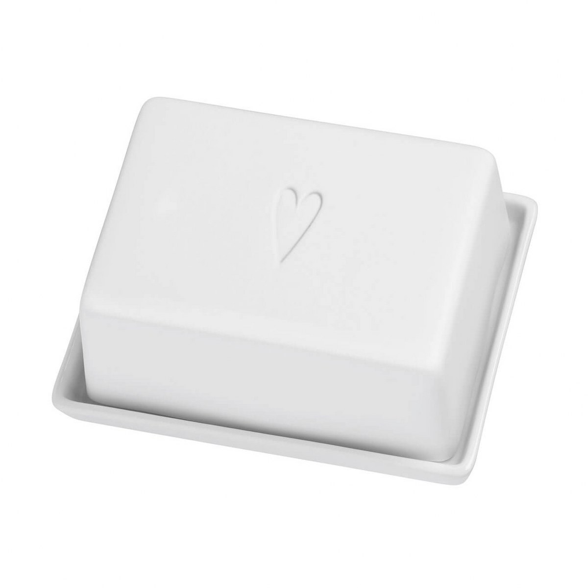 Räder Porcelain Butter Dish with Heart Decals – image 2