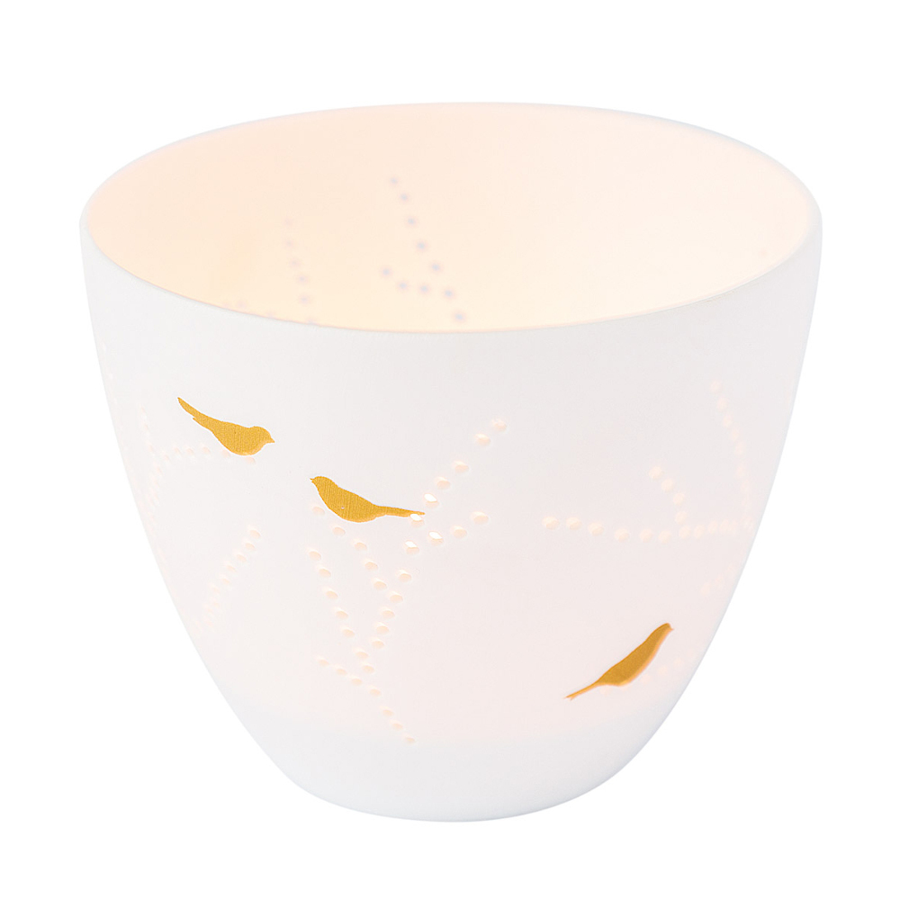 Räder Poetry Light Porcelain Tealight Holder – Birds, Small – image 2