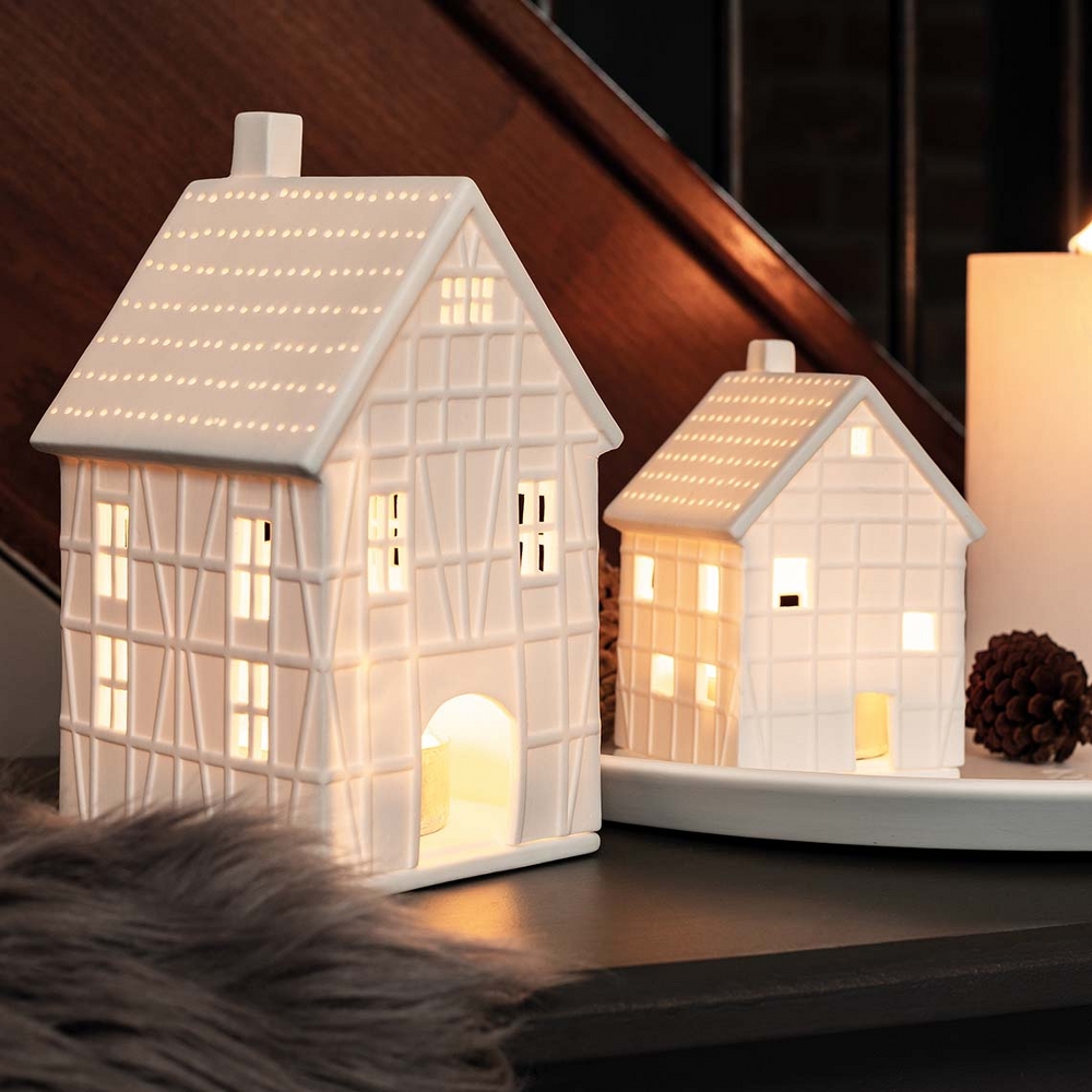 Räder Half-Timbered Porcelain Tealight House – Large – image 2
