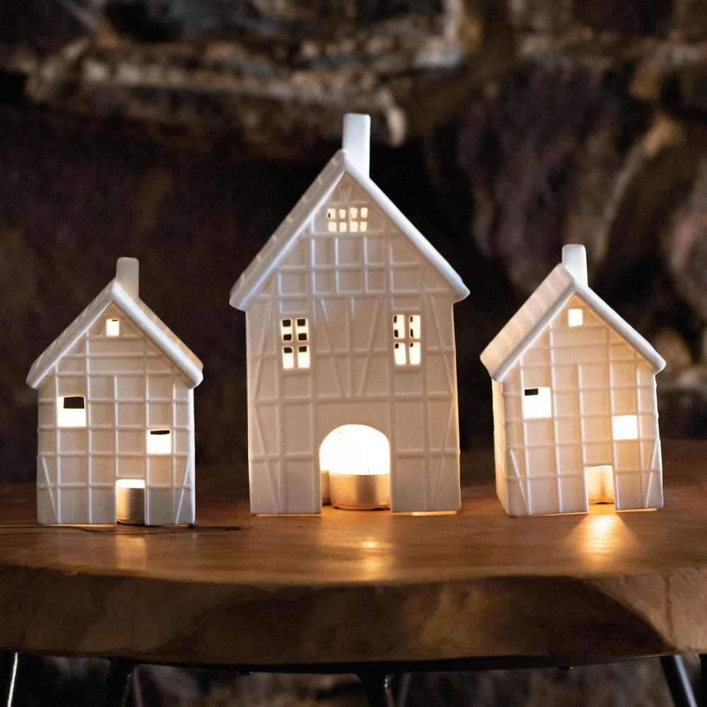Räder Half-Timbered Porcelain Tealight House – Large – image 3
