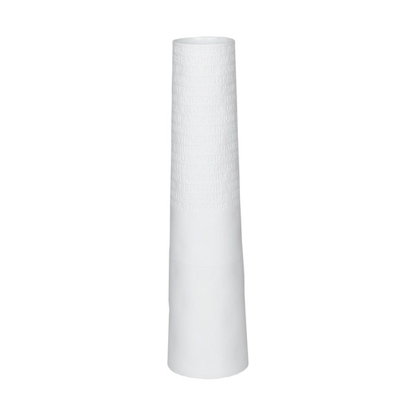 Räder Poetry Tall Porcelain Vase with Embossed Flower Names