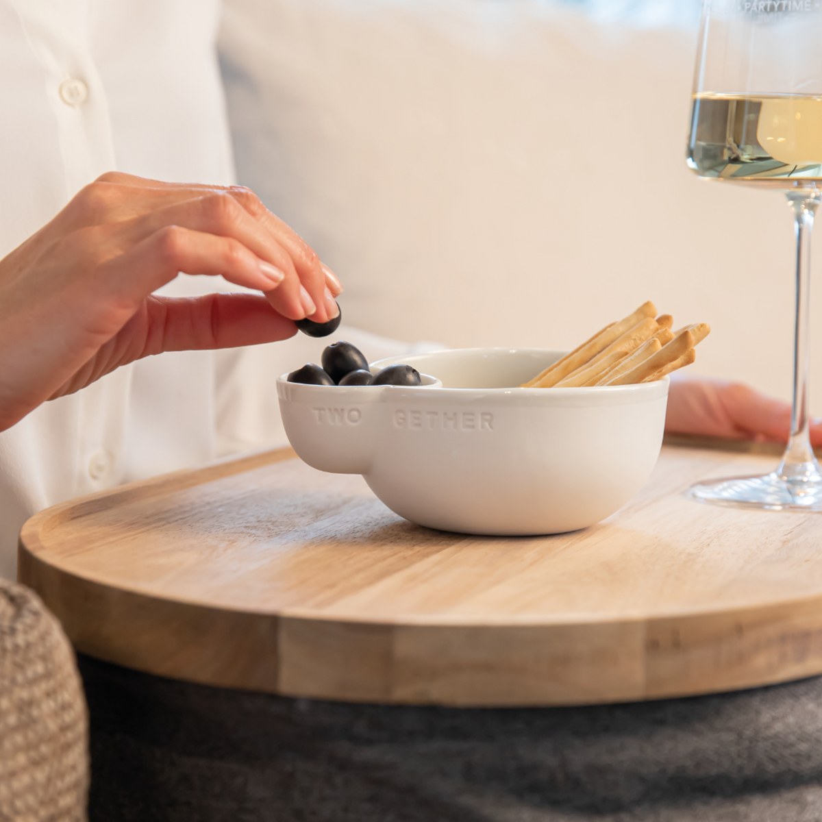 Räder 'Two Gether' Porcelain Double Serving Bowl – image 3