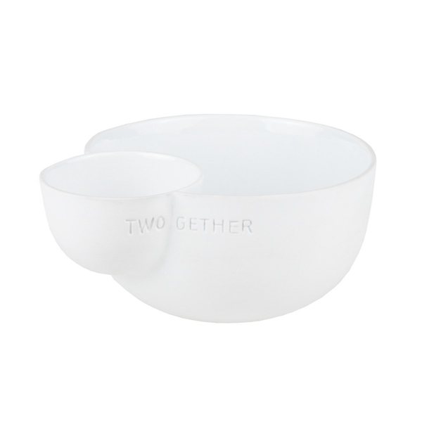 Räder 'Two Gether' Porcelain Double Serving Bowl