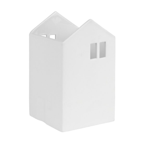 Räder Small Porcelain House Vase & Holder