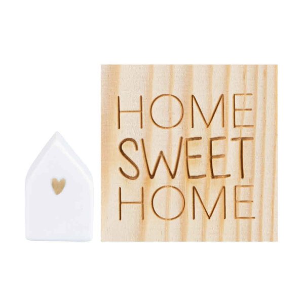 Räder 'Home Sweet Home' Mini Porcelain Vase in Wooden Gift Box