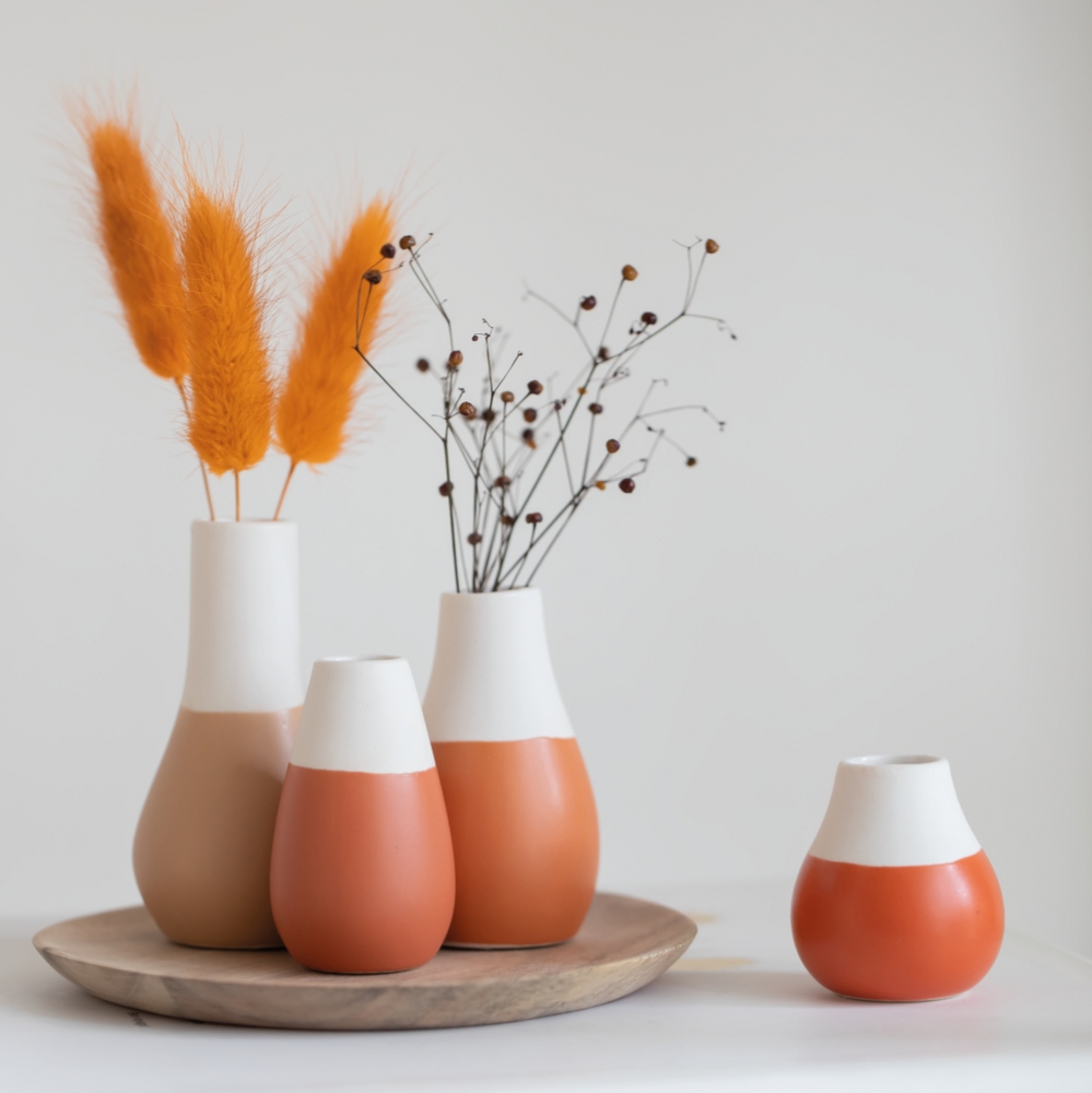 Räder Mini Porcelain Vases, Set of 4 – Earth Tones (4.5–8cm) – image 3