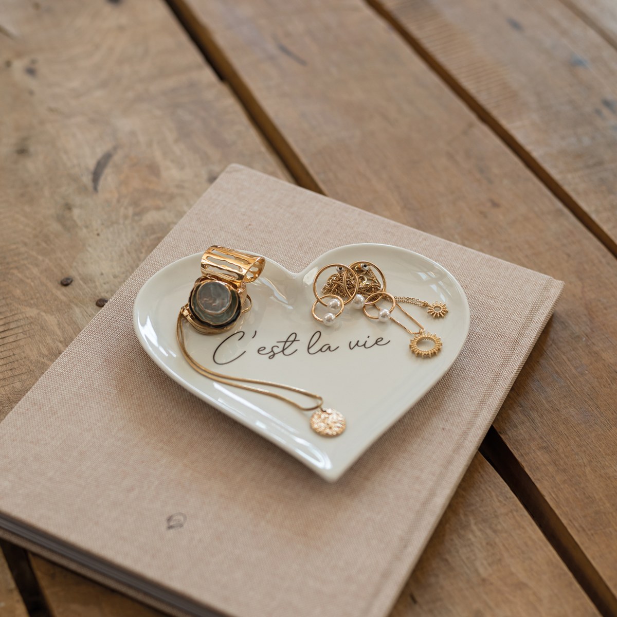 Räder 'C'est La Vie' Heart Porcelain Trinket Dish – image 2