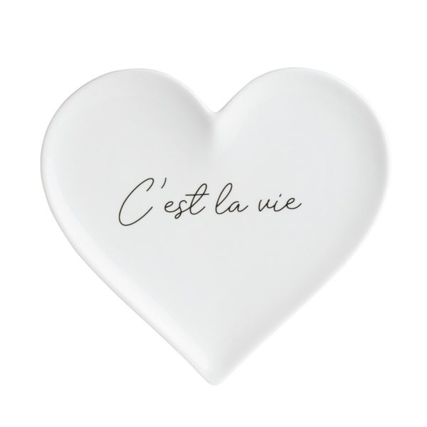 Räder 'C'est La Vie' Heart Porcelain Trinket Dish