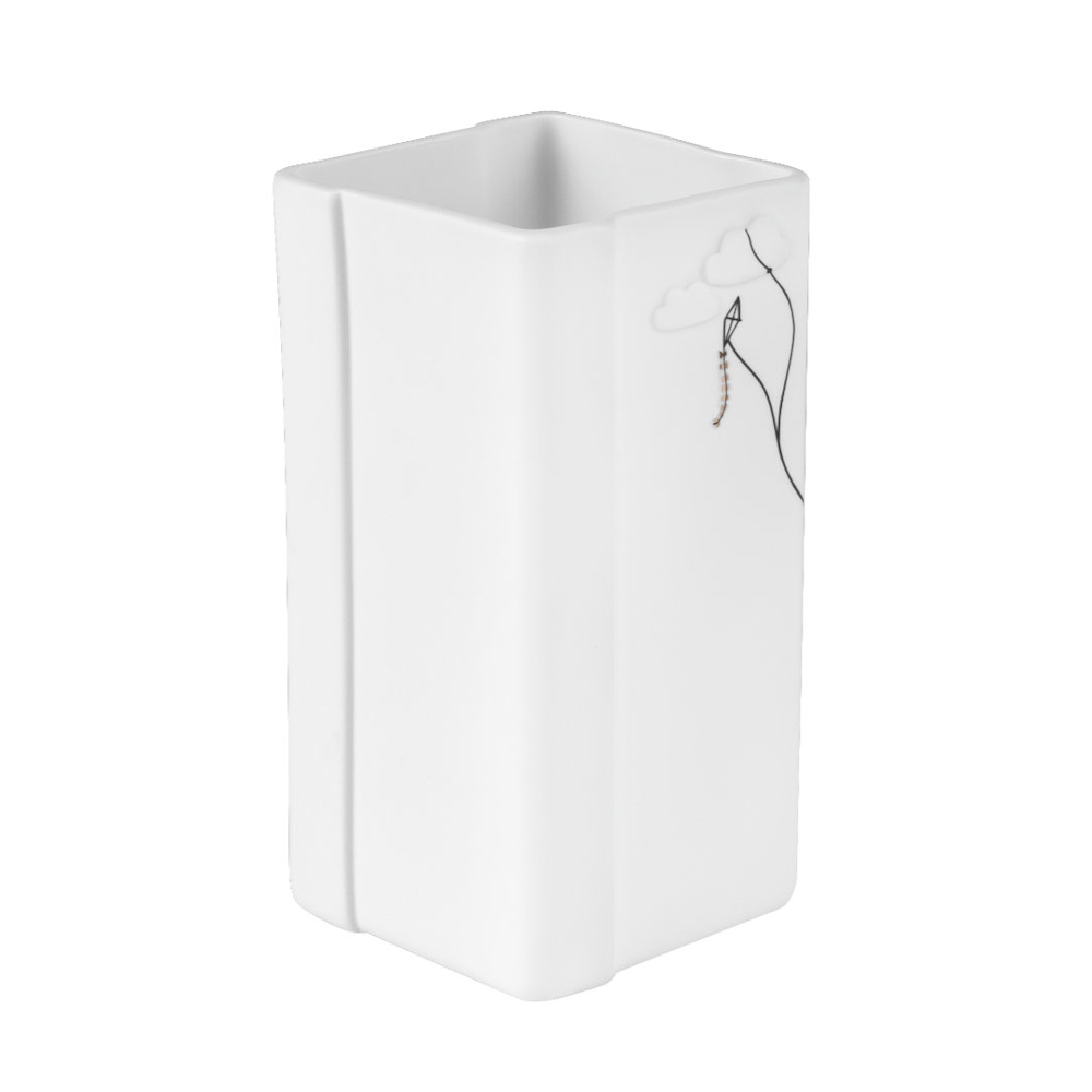 Räder Square Porcelain Vases with Decal, Set of 2 – image 4