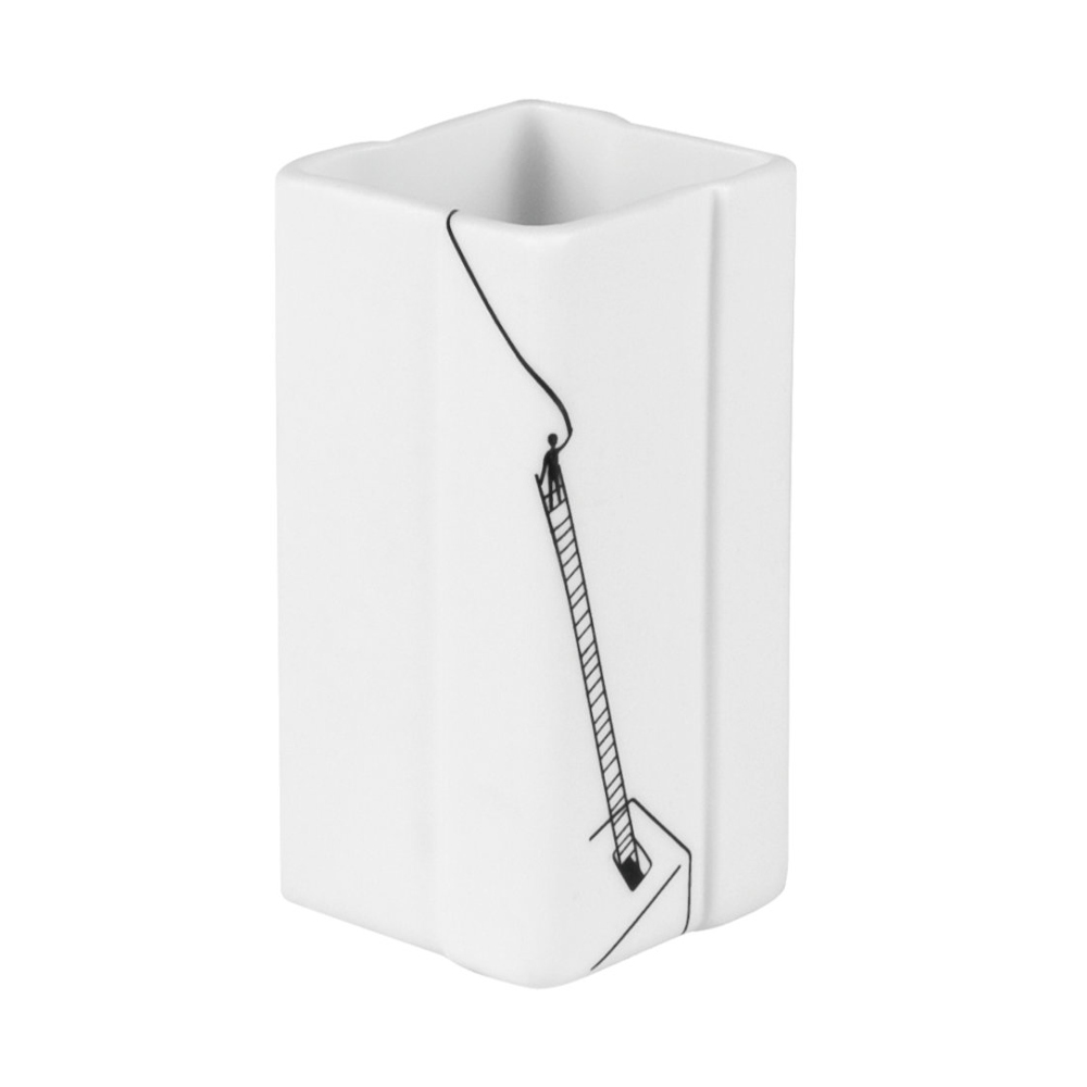 Räder Square Porcelain Vases with Decal, Set of 2 – image 3