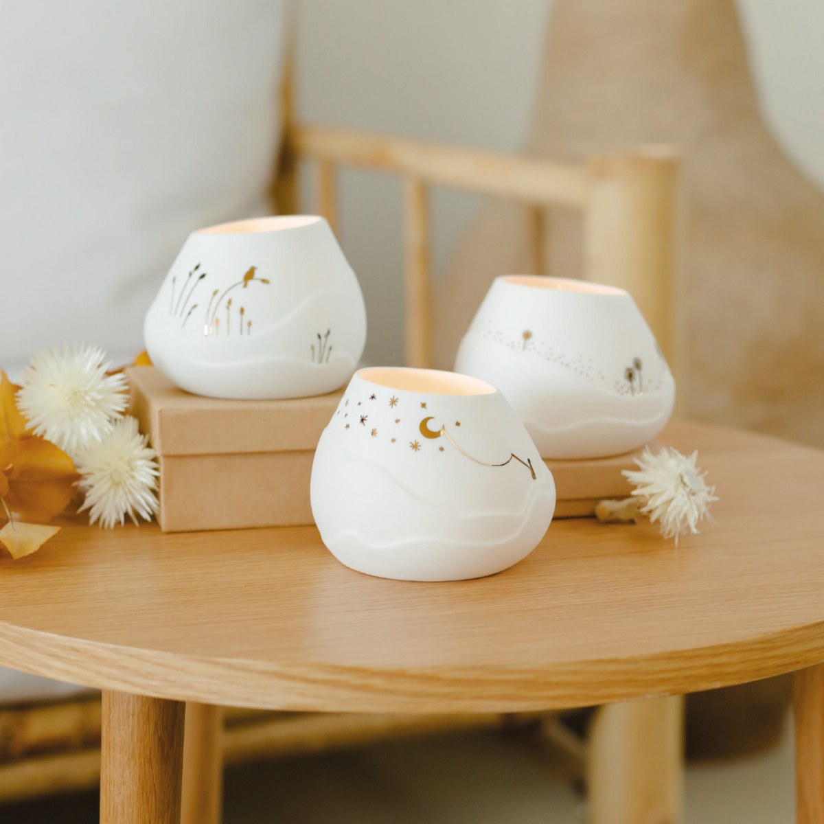 Räder Light Landscape Moon Porcelain Tealight Holder – image 3