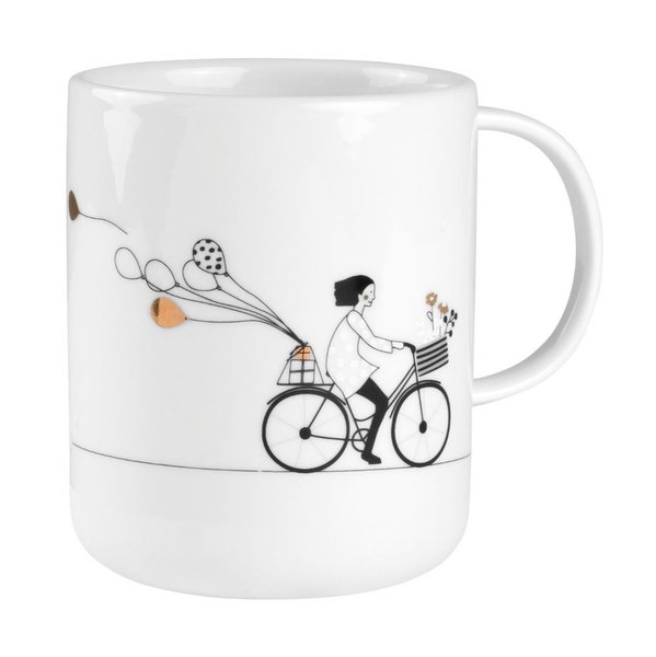Räder Illustrated Cycling Porcelain Mug