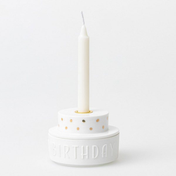 Räder 'Happy Birthday' Porcelain Cake Candle Holder