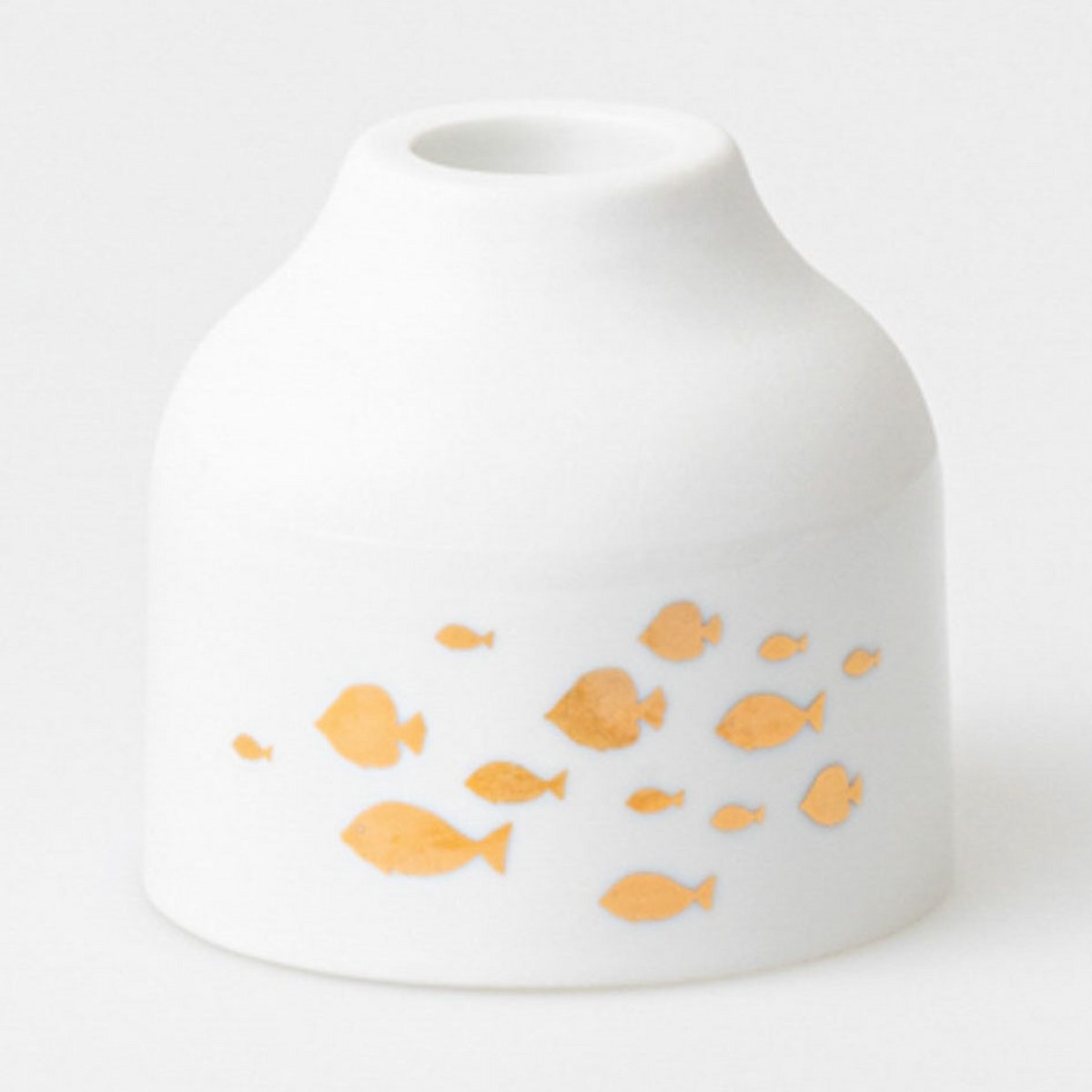 Räder Gold Fish Shoal Porcelain Candle Holder – image 2