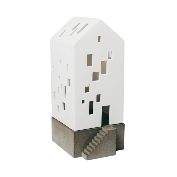 Räder Modern Apartment House Porcelain Tealight Holder 19cm