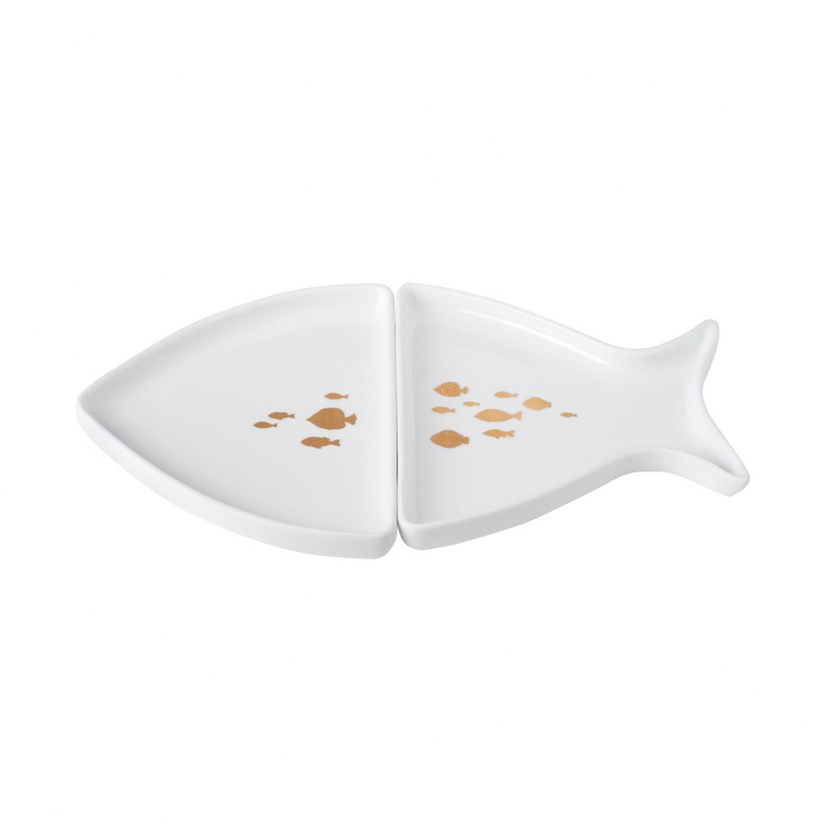 Räder Two-Piece Fish Coral Porcelain Serving Dish – image 2