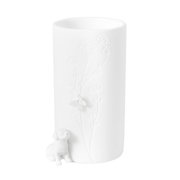 Räder Porcelain Vase with Sitting Dog