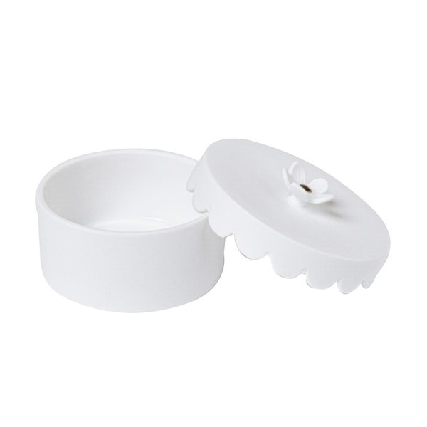 Räder Scalloped Porcelain Jewellery Box with Flower