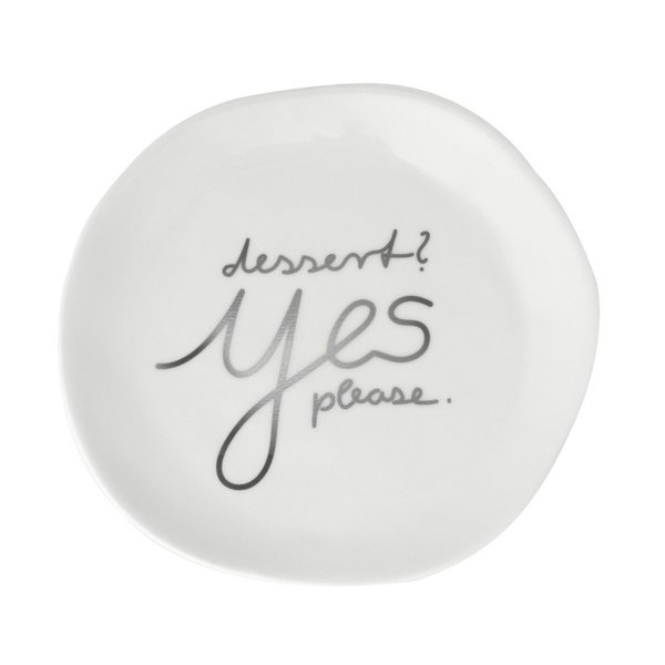 Räder 'Dessert? Yes, Please' Porcelain Plate 14cm