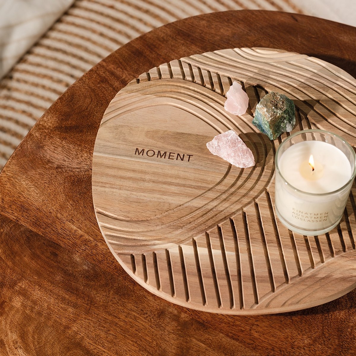 Räder Moment Zen Spirit Acacia Wood Tray 35cm – image 2