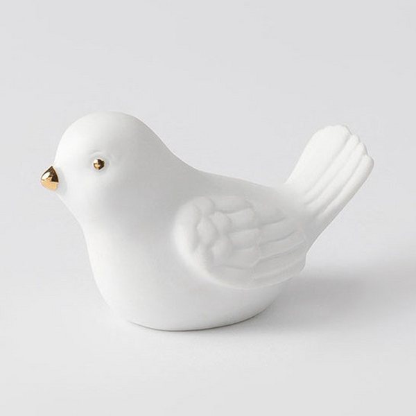 Räder Porcelain Bird Ornament with Gold Detail