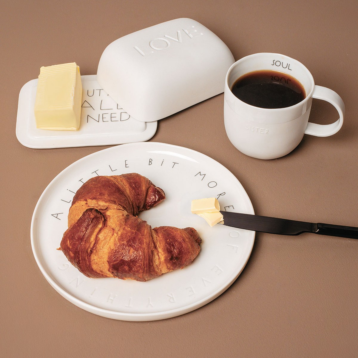 Räder 'All You Need Is Love & Butter' Porcelain Butter Dish – image 2