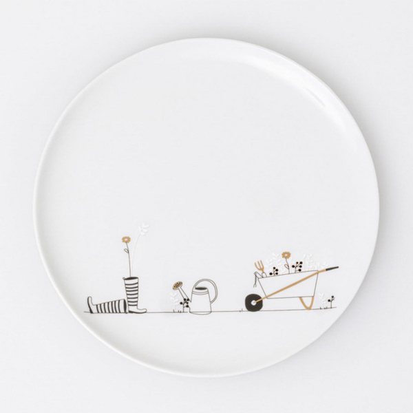 Räder Gardener's Illustrated Porcelain Plate