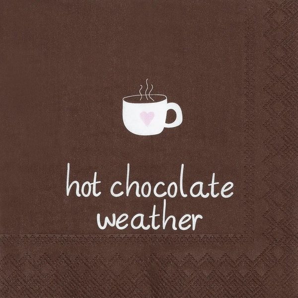 Räder 'Hot Chocolate Weather' Paper Napkins 33cm, Pack of 20