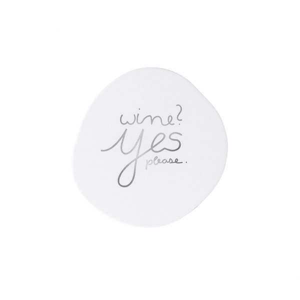 Räder Love & Wine Porcelain Coasters, Set of 6