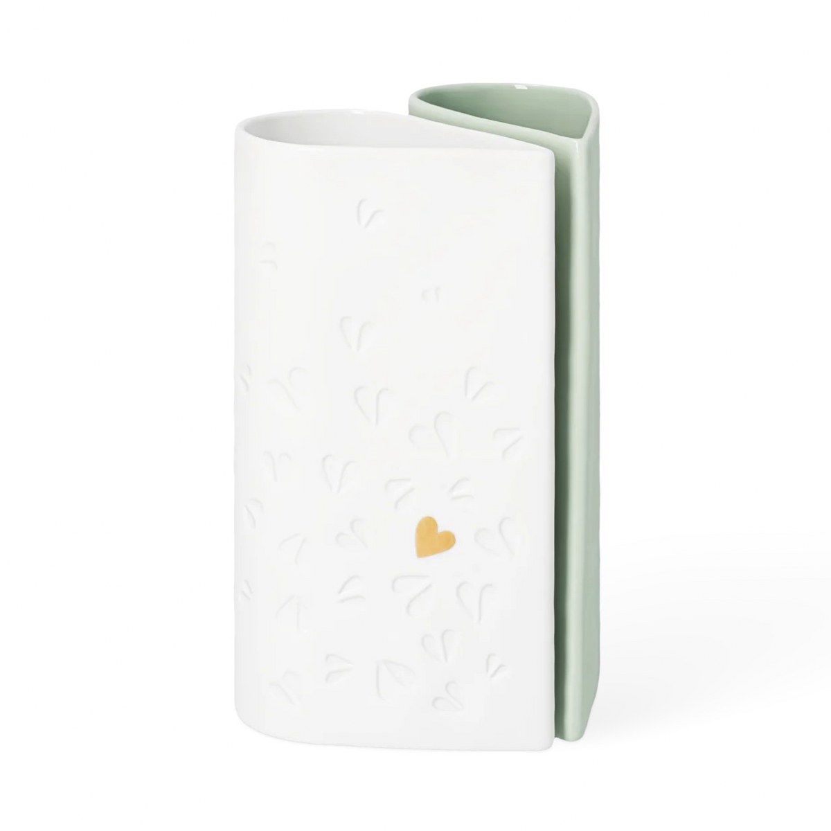 Räder Golden Heart Porcelain Vases, Set of 2 – image 3