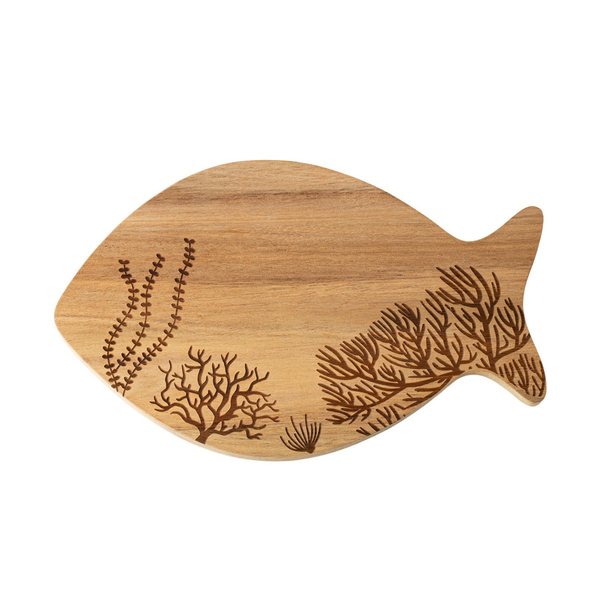 Räder Engraved Fish Acacia Wood Serving Board