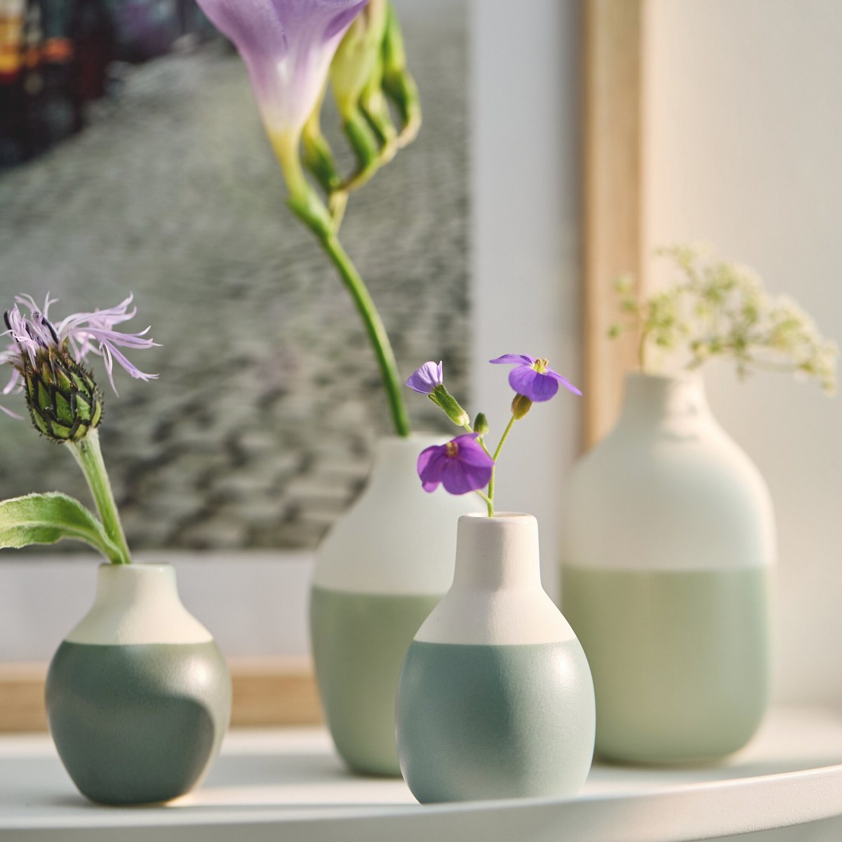 Räder Green Mini Bottle Vases, Set of 4 – image 5