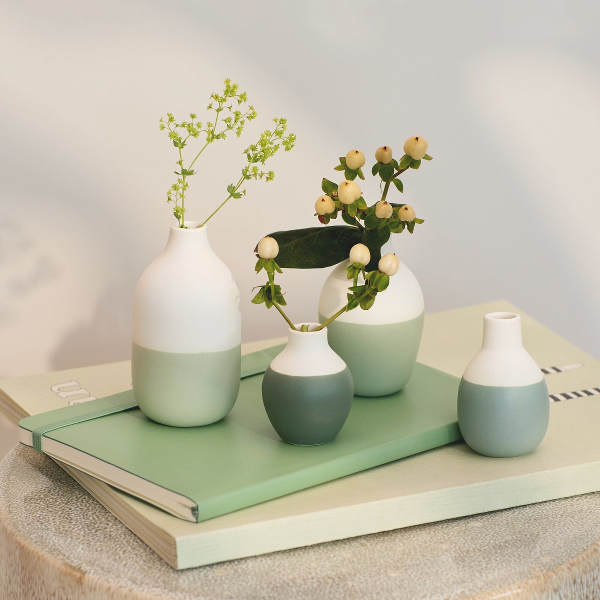 Räder Green Mini Bottle Vases, Set of 4 – image 6