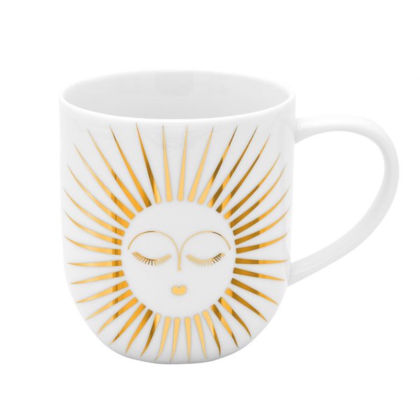 Räder Sunny Porcelain Mug with Gold Detail