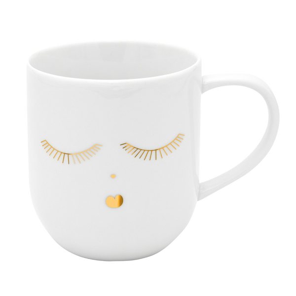 Räder Goldy Porcelain Mug with Gold Detail
