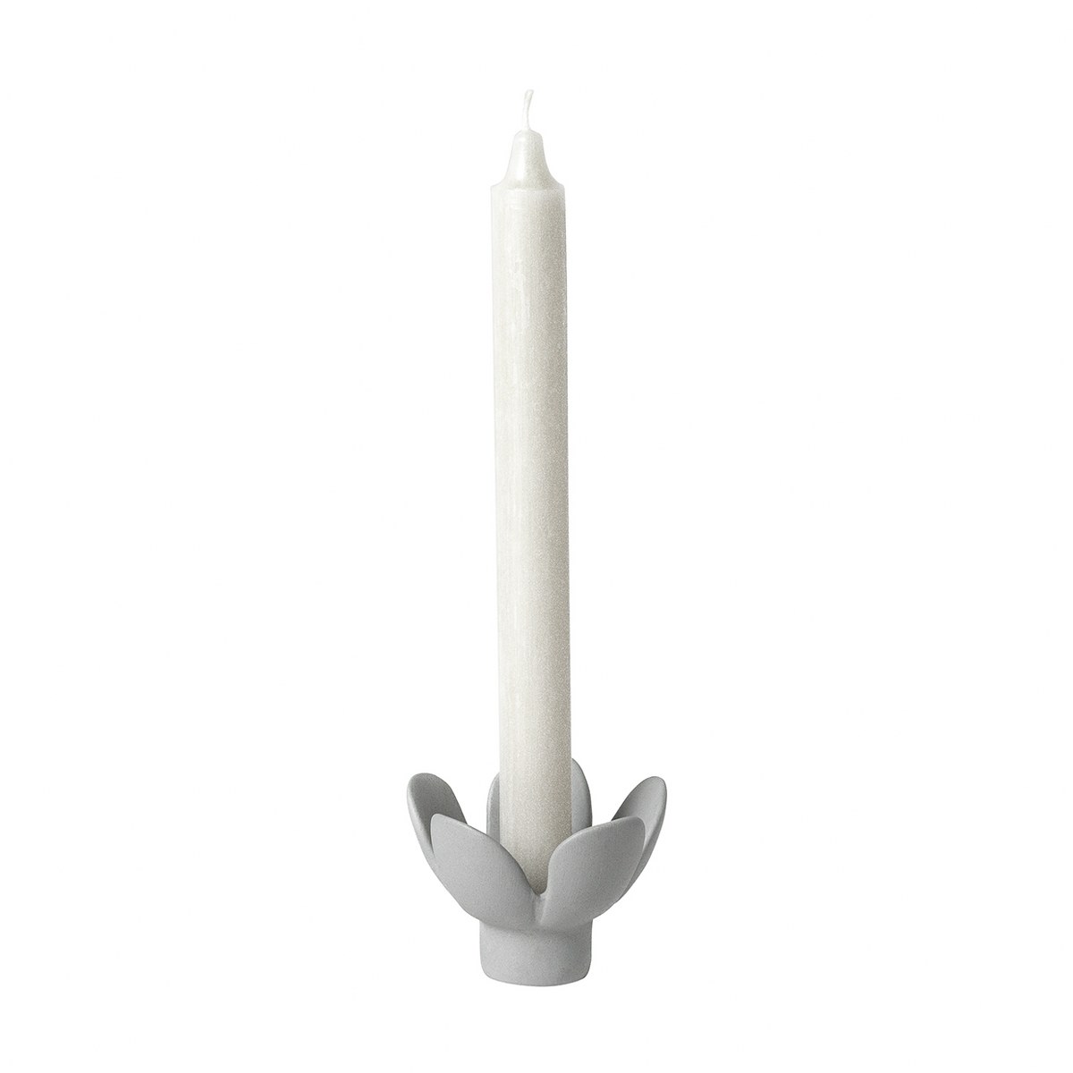 Räder Porcelain Flower Candle Holder – Grey – image 2