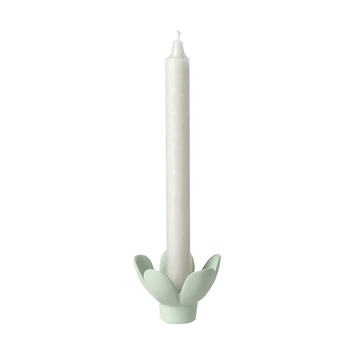 Räder Porcelain Flower Candle Holder – Green – image 2