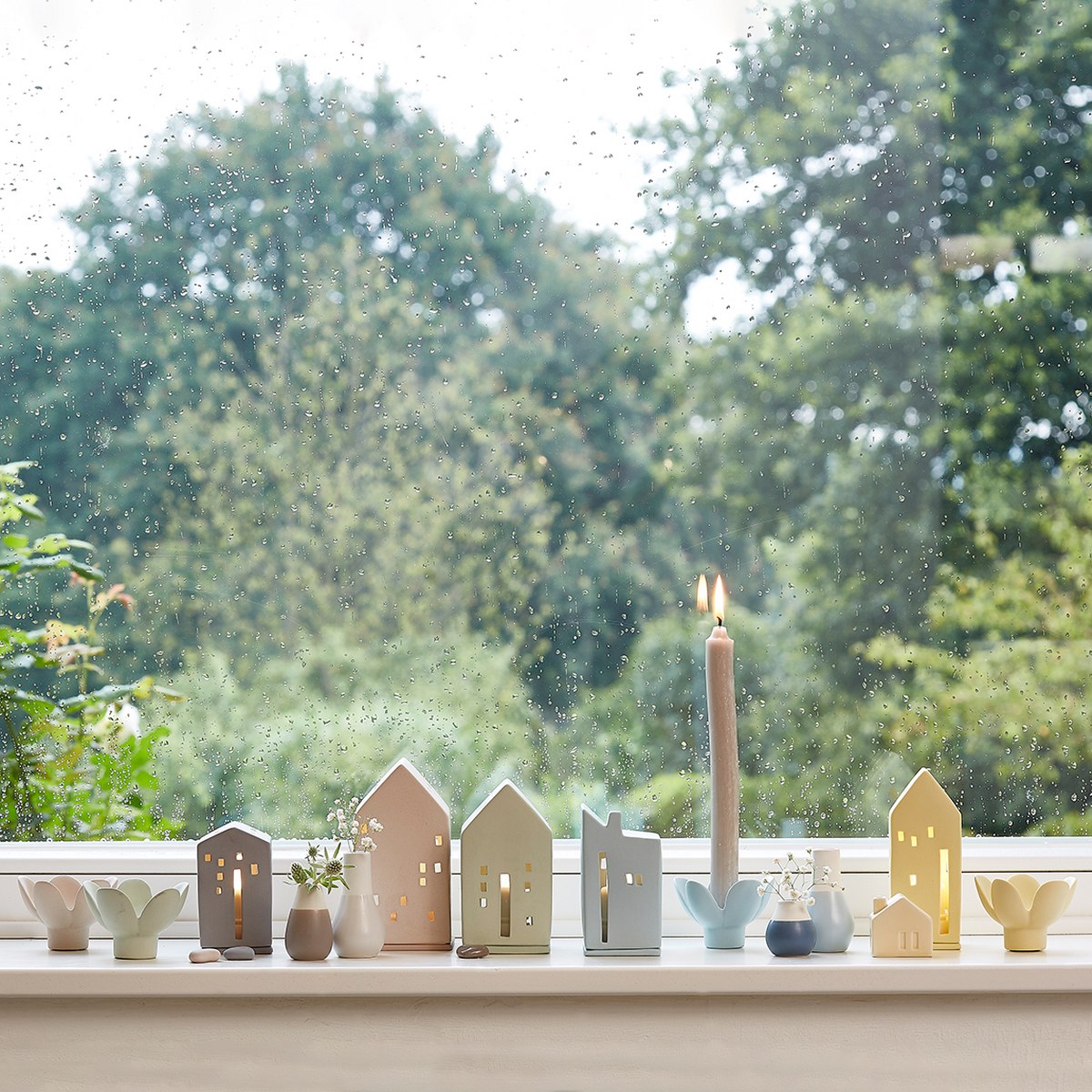 Räder Lighthouse Porcelain Tealight House – Lemon – image 2