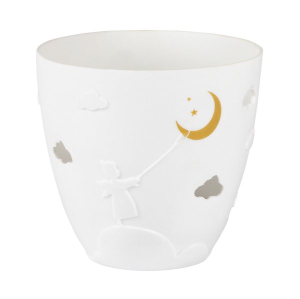 Räder Poetry Light Angel Porcelain Tealight Holder with Gold Detail