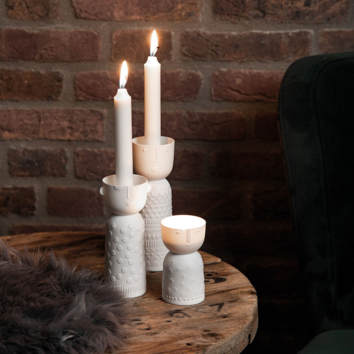 Räder Stories 'Stella the Shining Light' Porcelain Taper Candle Holder 10cm – image 3