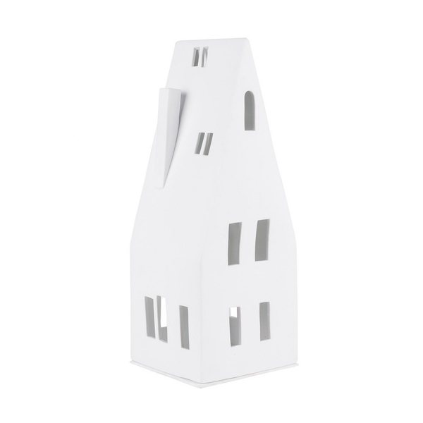Räder Lighthouse Pitched Roof Porcelain Tealight House – Large