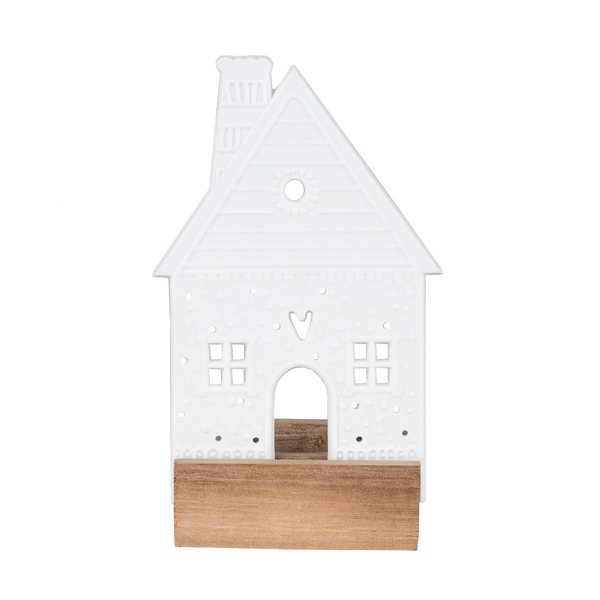 Räder Light Scene Gingerbread House Porcelain Tealight Holder