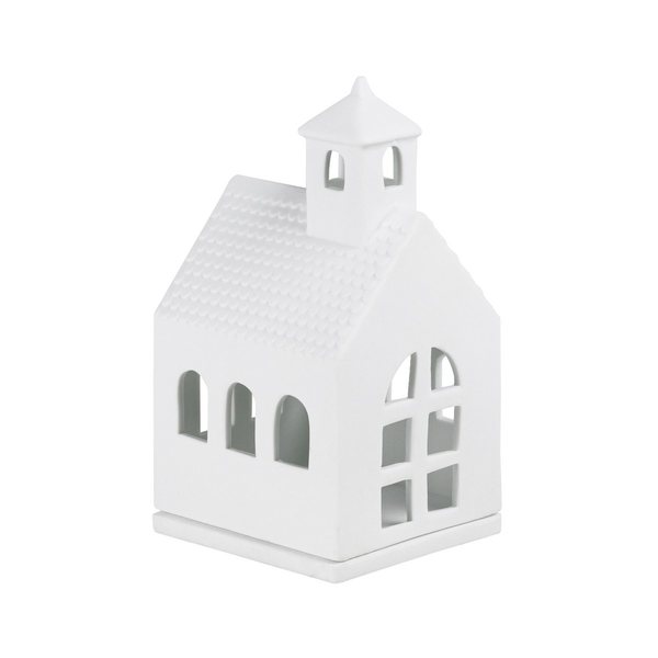 Räder Chapel Porcelain Tealight House with Gold Detail – Small
