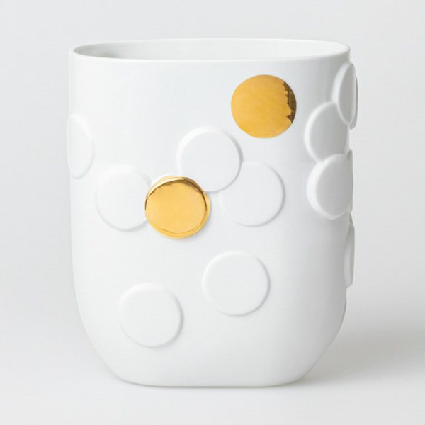 Räder Golden Dot Porcelain Vase
