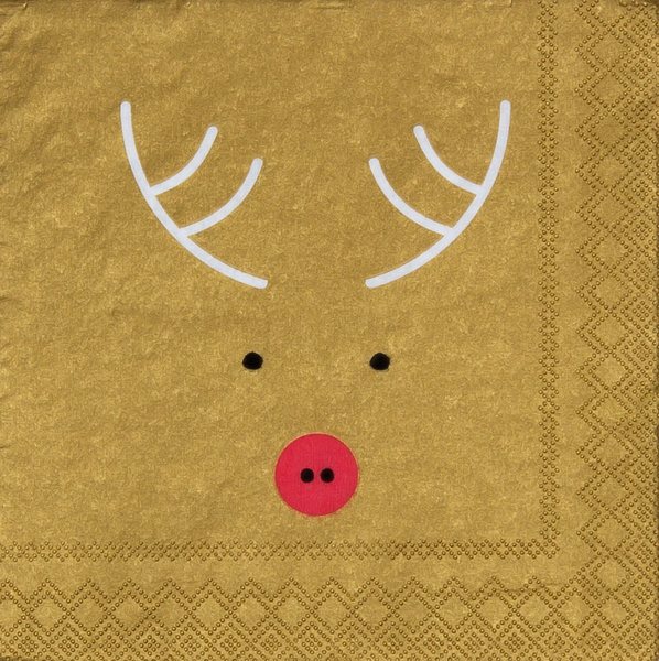 Räder Elk Paper Cocktail Napkins 25cm, Pack of 20