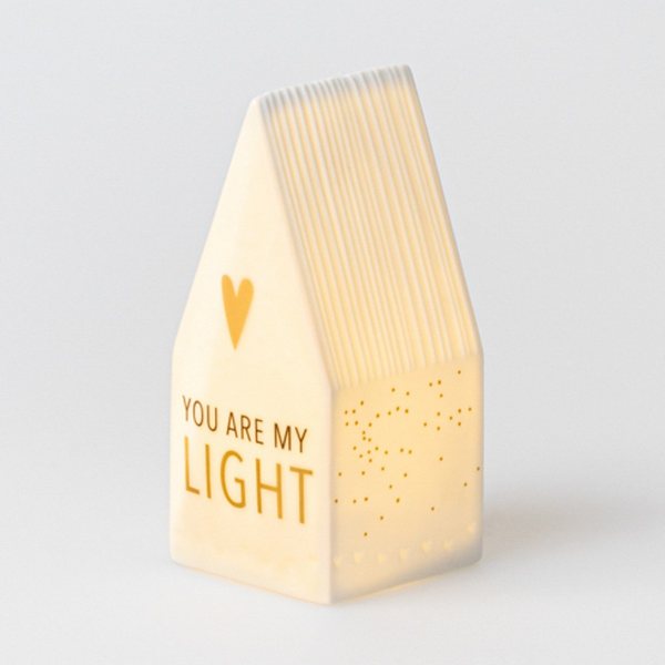 Räder 'You Are My Light' Porcelain LED House
